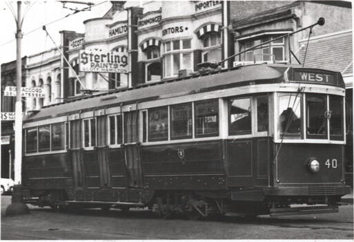 SECV Geelong tram 40 in Ryrie St