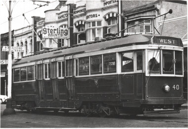 SECV Geelong tram 40 in Ryrie St