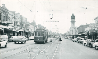 SECV Geelong tram 20 in Ryrie St