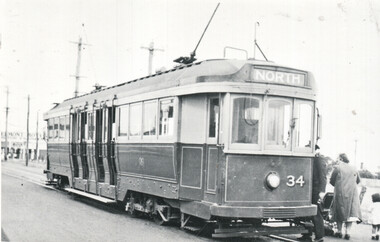 SECV Geelong tram 34 at Belmont