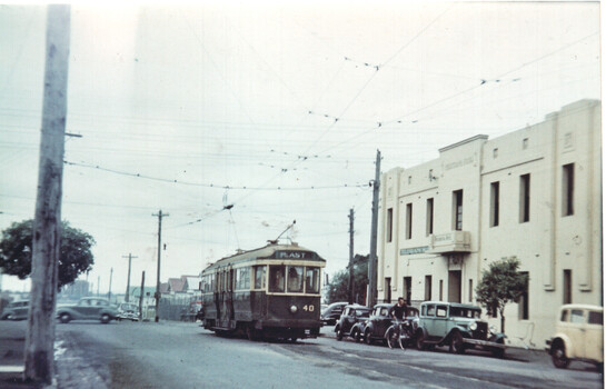 SECV Geelong tram 40 at the West terminus.  