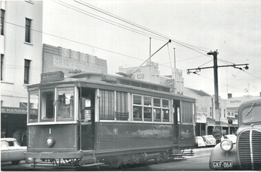 SECV Geelong tram 1 in Ryrie St.
