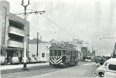 SECV Geelong bogie tram Malop St