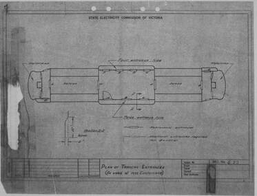 Drawing - S.22, State Electricity Commission of Victoria (SECV), Plan of Tramcar Entrances (As used at 1952 Conference), 1952