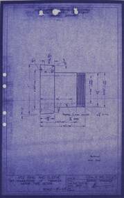 Drawing - WE-223/2, State Electricity Commission of Victoria (SECV), Vee Ring and Sleeve Off Commutator of Tramcar Motor Type GE202, 27/10/1948
