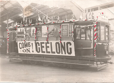 MESCo Geelong 12 Recruiting tram WW1
