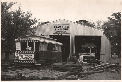 BTPS trams 27, 14 and building the depot fan.