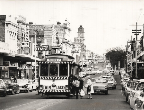 SECV Ballarat tram 27 Bridge St.
