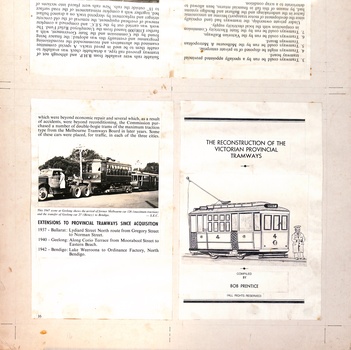 "The Reconstruction of The Victorian Provincial Tramways"