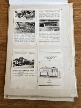 Sample sheet - "The Reconstruction of The Victorian Provincial Tramways"