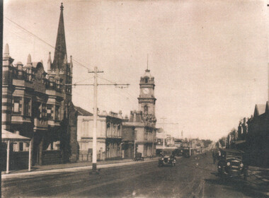 Geelong Ryrie St looking east from near Fenwick St
