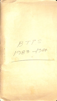 Record of Correspondence and associated documents - cover