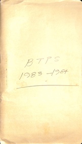 Record of Correspondence and associated documents - cover