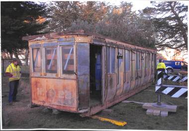 Photograph - Photograph - coloured, Tram 22: Preparing to relocate from Bonshaw, 2009