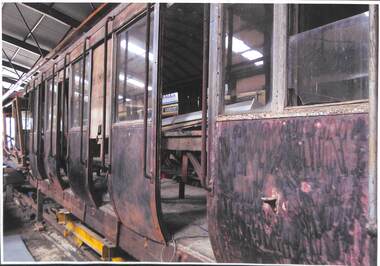 Photograph - Photograph - coloured, Tram 22: At Bungaree Off-site Depot