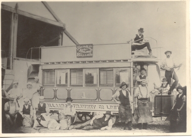Photograph - Horse Tram No. 1 completion, 1887