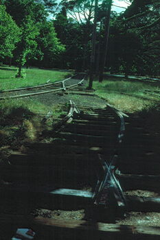Trackwork for the extension being assembled.