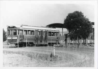 Photograph - Photograph - black and white, Tram 39 being returned to Ballarat from Lismore, May 1976