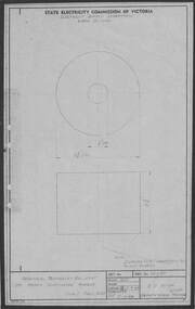 Drawing - VW4/27, State Electricity Commission of Victoria (SECV), Provincial Tramways - Ballarat. 201 Motor Suspension Rubber, 17/09/1964