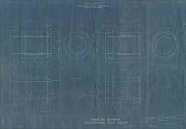 Drawing - GE-T8-8114, State Electricity Commission of Victoria (SECV), Armature Bearings Westinghouse 225N Motor, 24/04/1945