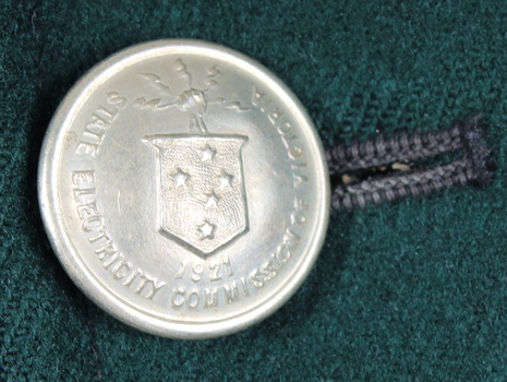 Button detail - SEC Uniform Great Coat.