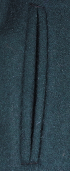 Breast pocket insert detail for SEC Tramway Uniform Greatcoat.