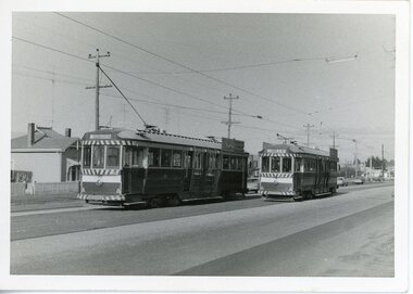 Photograph - Ballarat Tram 39, Ballarat Tram 39 in Skipton Street near the Bell Street loop, 1971