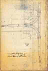Drawing - Geelong Tramways, Melbourne Electric Supply Co. (MESCo), Corners of Moorabool and Ryrie Sts, 1920s