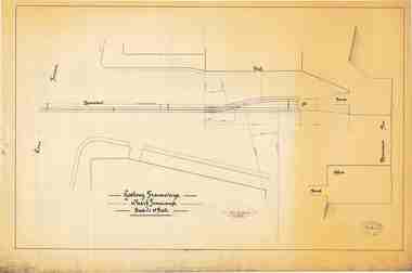 Drawing - Geelong Tramways, Melbourne Electric Supply Co. (MESCo), Wharf Terminus, 1920s