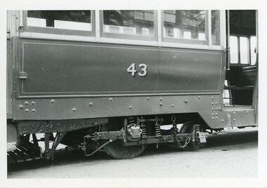 Photograph - Ballarat Tram 43, Ballarat Tram 43 - side showing number