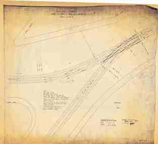 Drawing - GE-T1-6214, Melbourne Electric Supply Co. (MESCo), Curve at corner of Malop St & Mercer St, 05/05/1926