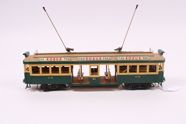 Handcrafted Victorian Railways Tram Model 