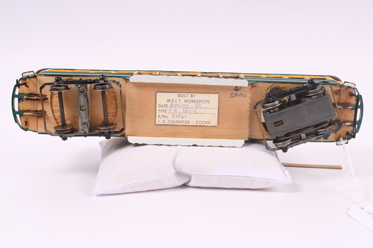 Handcrafted Victorian Railways Tram Model 