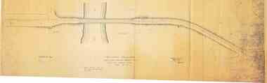 Drawing - GE-T1-6202, Melbourne Electric Supply Co. (MESCo), Sketch plan showing proposed track over the Barwon Bridge, 06/04/1922