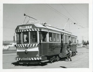 Photograph - Ballarat Tram 40, Ballarat Tram 40: At Sebastopol Terminus, last day, 1971