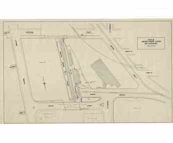 Drawing - Geelong Railway Station, Melbourne Electric Supply Co. (MESCo), Plan of Geelong Railway Station and Approaches, 1920s