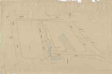 Drawing - Geelong Railway Station, Melbourne Electric Supply Co. (MESCo), Plan of Geelong Railway Station and Approaches, 1920s