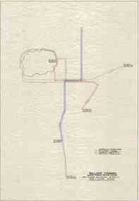 Drawing - Ballarat Tramways, State Electricity Commission of Victoria - Electricity Supply Department, Showing Through Routing Systems with Mileage and Running Schedules, 22/08/1949