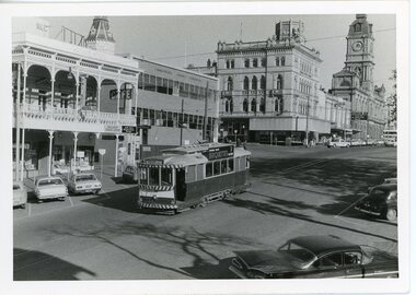 Photograph - Ballarat Tram 26, Ballarat Tram 26 in Sturt Street down from Lydiard Street, 1971