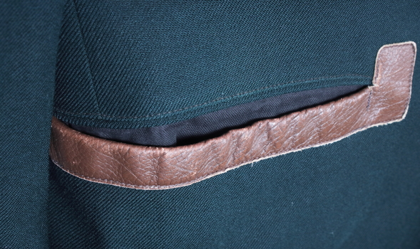 Hip pocket reinforcing detail for SEC Tramway Uniform Jacket.