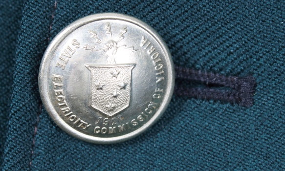 Button detail for SEC Tramway Uniform Jacket.