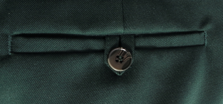 Back hip pocket detail for SEC Tramway Uniform Trousers.