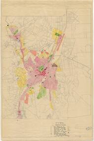 Map - Distribution of Population, City of Bendigo, City of Bendigo, Distribution of Population, 1948