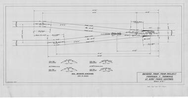 Document - 5712/12, City of Bendigo, Bendigo Trust Tram Project, Proposed Y Terminus at 16'-8 1/2" Track Centres, 01/09/1975