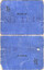 Blue ticket cover with "Month of SEP 1919" printed on the top half and "Month of" printed upside down on the bottom half.