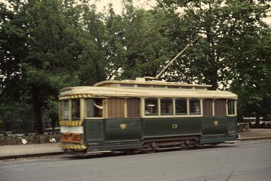 Photograph - Ballarat Tram 13, Tram in Sturt Street, inbound, 27 December 1970