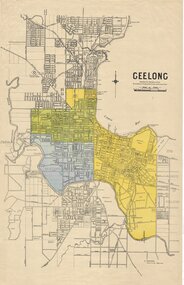 Map - Geelong, State Electricity Commission of Victoria - Electricity Supply Department, Geelong, Reproduced for Shrimpton and Son, By permission of Geelong Waterworks and Sewage Trust, 1948