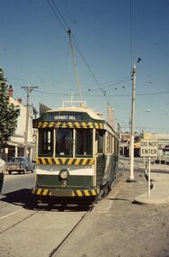 Photograph - Bendigo Tram 3, Tram at the Eaglehawk terminus, 10 January 1971
