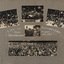 Compilation of five sepia photographs mounted on grey card recording activities relating to the proclamation of the City of Sandringham, 21 March 1923. 