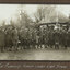 Black and white photograph of a guard of honour of soldiers
